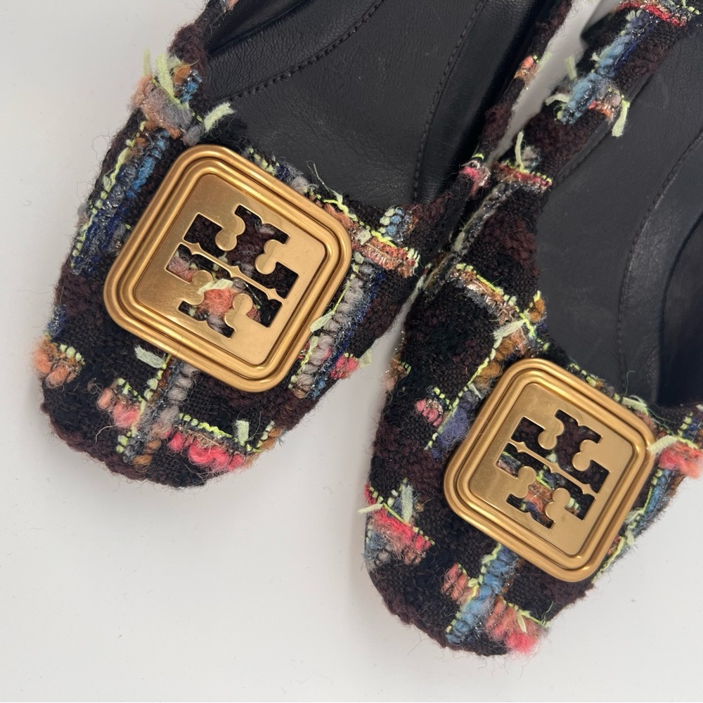 Tory Burch Georgia Block Heel Pumps - Brown Tweed - Size 10 - EUC - Picture 6 of 6